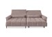 Wohnlandschaft >Wolve< elektr. Sitzverstellung, 2 Kissen, Cord rosa - 277x108x179cm (BxHxT)