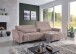 Wohnlandschaft >Wolve< elektr. Sitzverstellung, 2 Kissen, Cord rosa - 277x108x179cm (BxHxT)