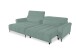 Wohnlandschaft >Wolve< elektr. Sitzverstellung, 2 Kissen, Cord mint - 277x108x179cm (BxHxT)
