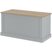 Truhe >Mikkel< in Grau - 90x45x40cm (BxHxT)