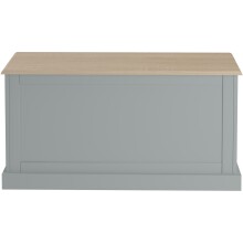 Truhe >Mikkel< in Grau - 90x45x40cm (BxHxT)