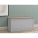 Truhe >Mikkel< in Grau - 90x45x40cm (BxHxT)