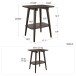 Beistelltisch >Snorre< in Braun, MDF,Holz,Holzfurnier - 54x59x47cm (BxHxT)