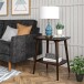 Beistelltisch >Snorre< in Braun, MDF,Holz,Holzfurnier - 54x59x47cm (BxHxT)