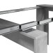 Kulissen-Esstisch >Consola< ausziehbar bis 237cm, Zementgrau Dekor - 51/237x78x90 (BxHxT)