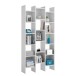 Bücherregal >ITALIAN NEW< in Artik Weiß - 96x192x25 (BxHxT)