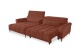 Wohnlandschaft >Wolve< elektr. Sitsverstellung, 2 Kissen, Cord rost - 277x108x179cm (BxHxT)