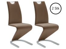 Esszimmerstuhl >Pupik I< (2er Set) in Braun aus...