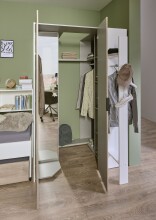 Drehtürenschrank >NORDERNEY< begehbar, 9...