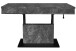 Couchtisch >Lift< höhenverstellbar, keramik optik grau / schwarz - 110x58/77x60 (BxHxT)