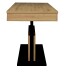 Couchtisch >Lift< höhenverstellbar, viking oak Dekor / schwarz - 110x58/77x60cm (BxHxT)