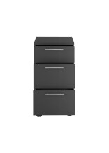 Unterschrank >LAUNDREEZY< in Anthrazit, Holzwerkstoff - 50x93x68cm (BxHxT)
