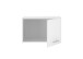 Aufsatzschrank >LAUNDREEZY< in weiß, Holzwerkstoff - 60x38x68cm (BxHxT)