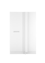 Eckschrank >LAUNDREEZY< in weiß, Holzwerkstoff - 100x162x68cm (BxHxT)