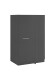 Eckschrank >LAUNDREEZY< in Anthrazit, Holzwerkstoff - 100x162x68cm (BxHxT)