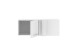 Aufsatzschrank >LAUNDREEZY< in weiß, Holzwerkstoff - 100x38x68cm (BxHxT)