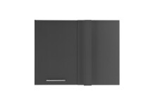 Aufsatzschrank >LAUNDREEZY< in Anthrazit, Holzwerkstoff - 100x76x68cm (BxHxT)
