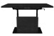 Couchtisch >Lift< keramik optik schwarz / schwarz - 120/160x59/75x60cm (BxHxT)