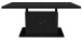 Couchtisch >Lift< keramik optik schwarz / schwarz - 120/160x59/75x60cm (BxHxT)