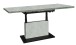 Couchtisch >Lift< verstellbar, keramik optik weiß/schwarz - 120/160x59/75x60cm (BxHxT)