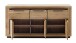 Sideboard >GRENO< in natur geölt, Wildeiche teilmassiv - 163x80x40cm (BxHxT)