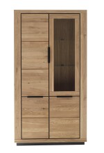 Vitrine >GRENO< in natur geölt, Wildeiche...