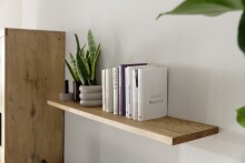 Wandboard >GRENO< in natur geölt, Wildeiche teilmassiv - 110x3x20cm (BxHxT)