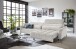 Big-Sofa >Wolve< 2x elektr. Verstellung, 2 Kissen, Cord taupe - 280x108x118cm (BxHxT)