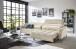 Big-Sofa >Wolve< 2x elektr. Verstellung, 2 Kissen, Cord beige - 280x108x118cm (BxHxT)
