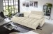 Big-Sofa >Wolve< 2x elektr. Verstellung, 2 Kissen, Cord beige - 280x108x118cm (BxHxT)