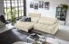 Big-Sofa >Wolve< 1x elektr. Verstellung, 2 Kissen, Cord beige - 280x108x118cm (BxHxT)