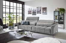Big-Sofa >Wolve< 2x elektr. Sitzverstellung, Cord...