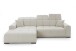 Wohnlandschaft >Puppet< Kopfteilverstellung, 2 Kissen, creme - 301x113x195cm (BxHxT)
