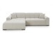 Wohnlandschaft >Puppet< Kopfteilverstellung, Sitzverstellung, creme - 301x113x195cm (BxHxT)