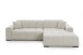Wohnlandschaft >Puppet< Kopfteilverstellung, Sitzverstellung, creme - 301x113x195cm (BxHxT)