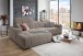 Wohnlandschaft >Puppet< Kopfteilverstellung, Sitzverstellung, taupe - 301x113x195cm (BxHxT)