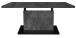 Couchtisch >Lift< höhenverstellbar, keramik optik grau / schwarz - 120x49/68x70 (BxHxT)