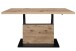 Couchtisch >Lift< höhenverstellbar, viking oak Dekor / schwarz - 120x49/68x70cm (BxHxT)