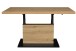 Couchtisch >Lift< höhenverstellbar, Asteiche Dekor / schwarz - 120x49/68x70cm (BxHxT)