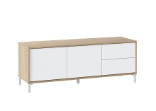 TV-Board >BROOKLYN< in Canadian Eiche/Artik White -...