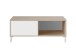 Wohnzimmer-Set >BROOKLYN< in Canadian Eiche/Artik Weiß - 130x47x41 (BxHxT)