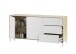 Wohnzimmer-Set >BROOKLYN< in Canadian Eiche/Artik Weiß - 130x47x41 (BxHxT)