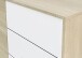 Wohnzimmer-Set >BROOKLYN< in Canadian Eiche/Artik Weiß - 130x47x41 (BxHxT)