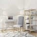 Konsolentisch >Majvi< in Weiß, MDF/Metall - 106x79x50cm (BxHxT)