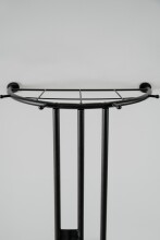 Kompaktgarderobe >Corby< (3-teilig) in schwarz / Dekor Artisan Eiche - 55x185x28,5 (BxHxT)