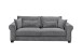 Schlafsofa >ANGELINA LUX.3DL< Liegefläche 198x165cm, ash - 250x95x125 (BxHxT)
