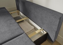 Schlafsofa >SUNNY Lux.3DL Schlafsofa< Liegefläche 140x210cm, in anthrazit - 212x76x101 (BxHxT)