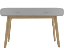 Schreibtisch >Janne< 2 Schubladen, in Grau - 120x79x50cm (BxHxT)