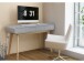 Schreibtisch >Janne< 2 Schubladen, in Grau - 120x79x50cm (BxHxT)