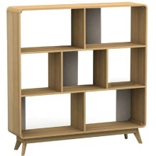 Bücherregal >Janne< in Natur - 122x126x29cm...
